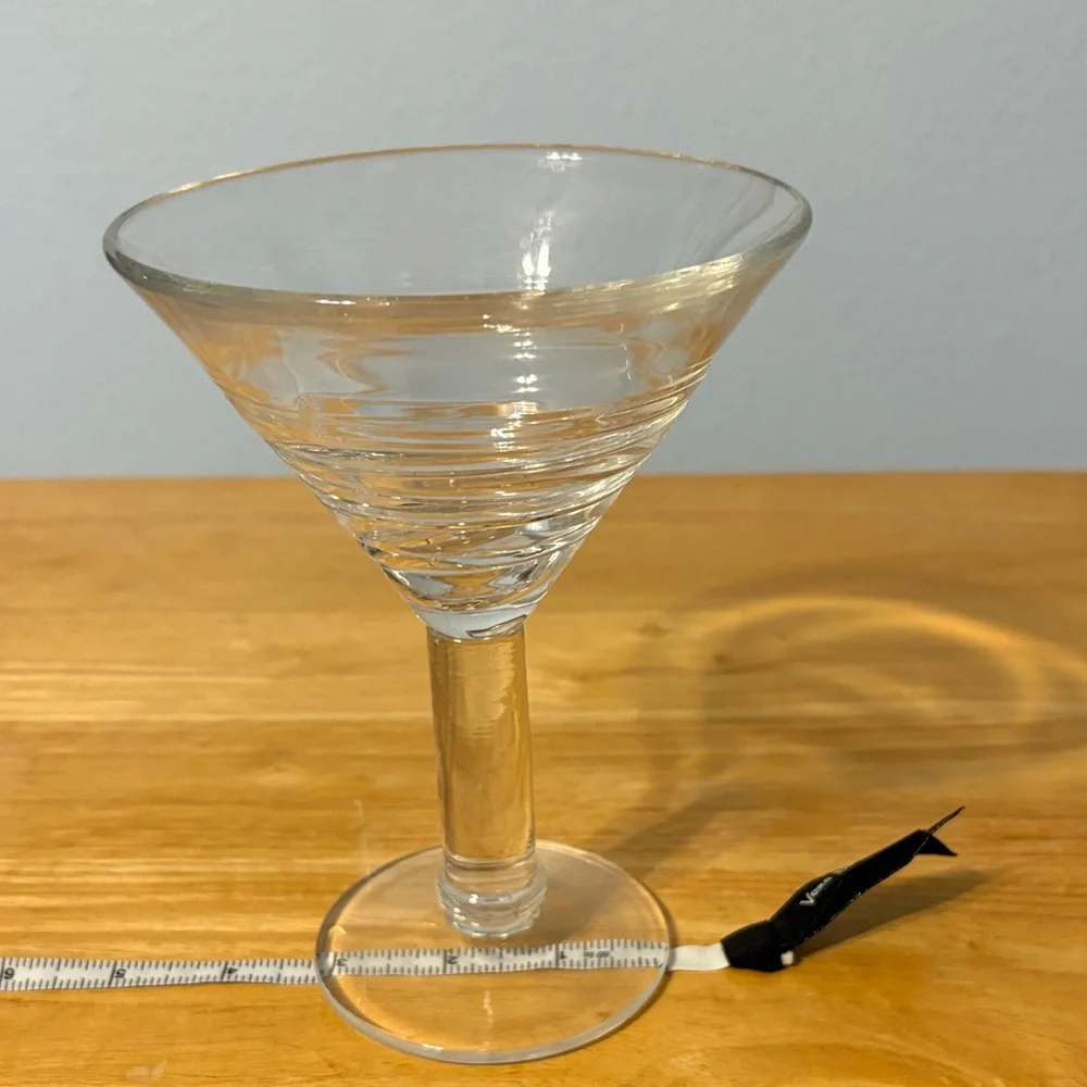 Crate&Barrel Clear Glass Cocktail Glass
